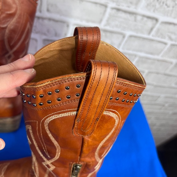 |•FREEBIRD BY STEVEN•| ZION in Whiskey Cowboy Boots Western Boho Size 8 - Picture 8 of 16